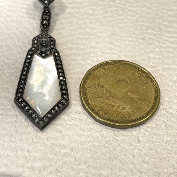 Silver Pearl Earrings - Picture 3 of 3